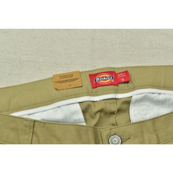 Dickies Juniors Skinny Jeans Plus Size 18 Khaki Pants Cotton Blend NEW - Picture 5 of 8